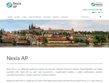 Tablet Screenshot of nexiaap.cz